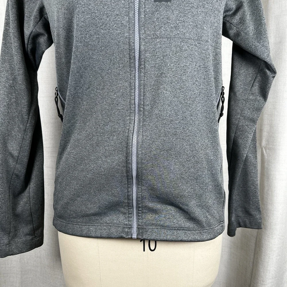 The North Face Mens Small Canyonlands Sweatshirt Hooded Jacket Gray Full‎ Zip